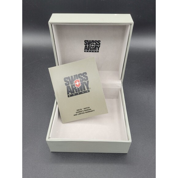 Swiss Army Brand Delta 2 Watch Storage BOX ONLY With Owner's Manual - Picture 1 of 8